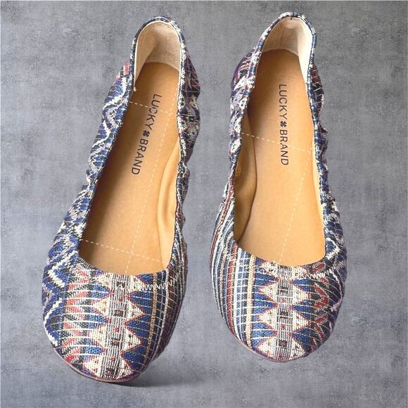 Lucky Brand Ballet Flats 9.5 Emmie - Picture 1 of 8